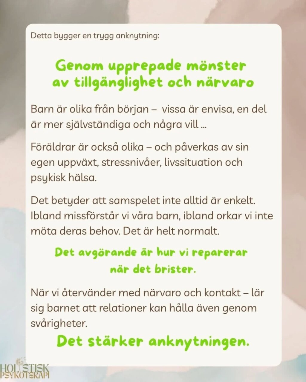 Instagram post from holistisk_psykoterapi. This post is in position 5.
