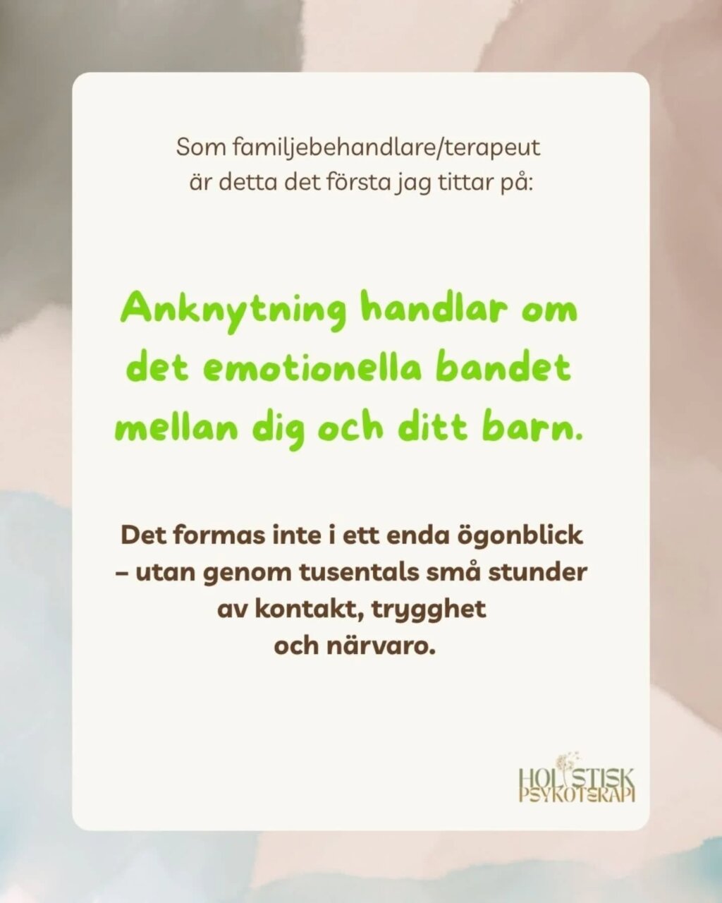 Instagram post from holistisk_psykoterapi. This post is in position 1.